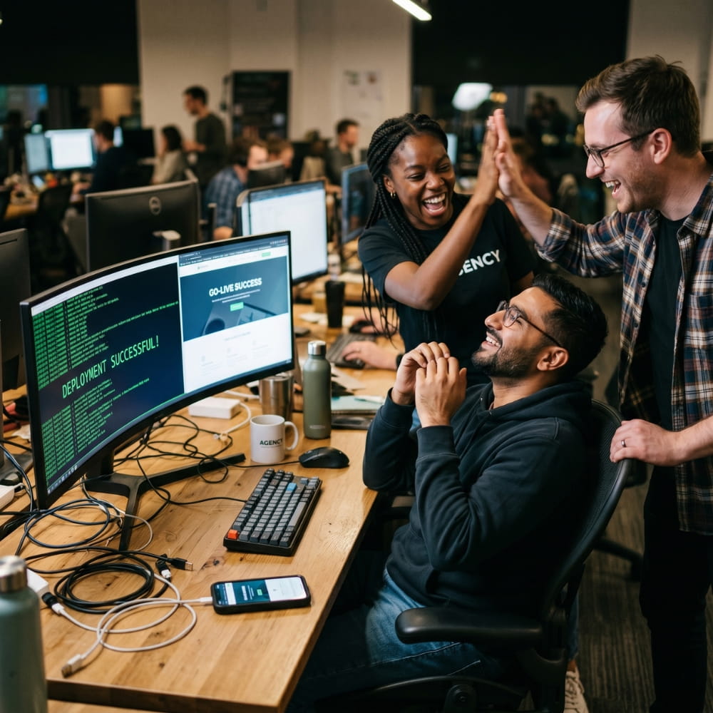 Successful IT project launch and live deployment of digital assets