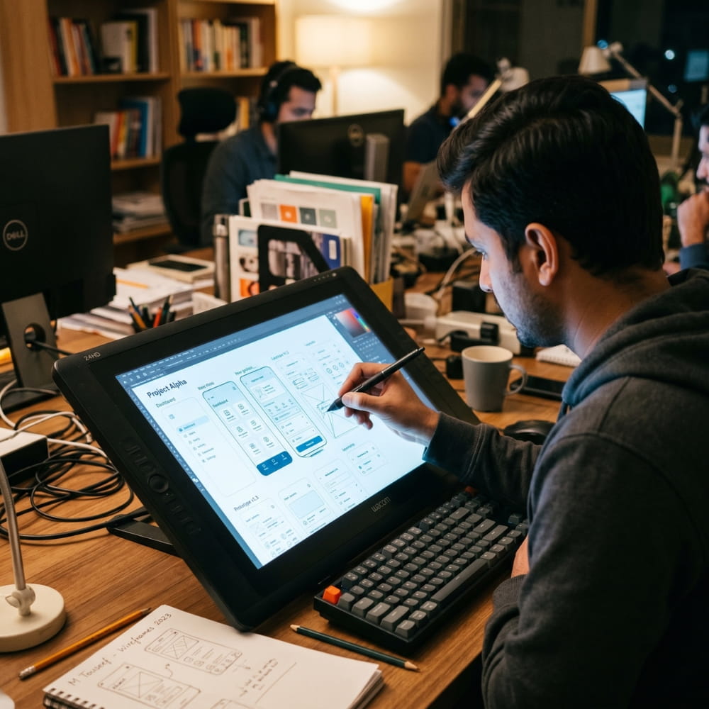 UI and UX design wireframing and prototyping for web and mobile apps